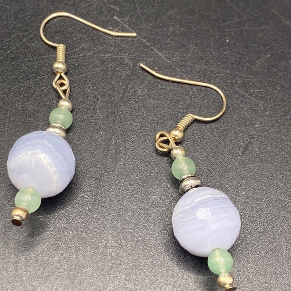 Natural Stone Necklace Earring Set - Picture 4 of 7